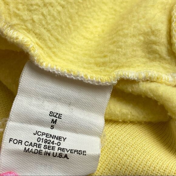 Vtg. 80s Jog Tog Yellow Graphic Geese Top Sz S - Picture 7 of 9